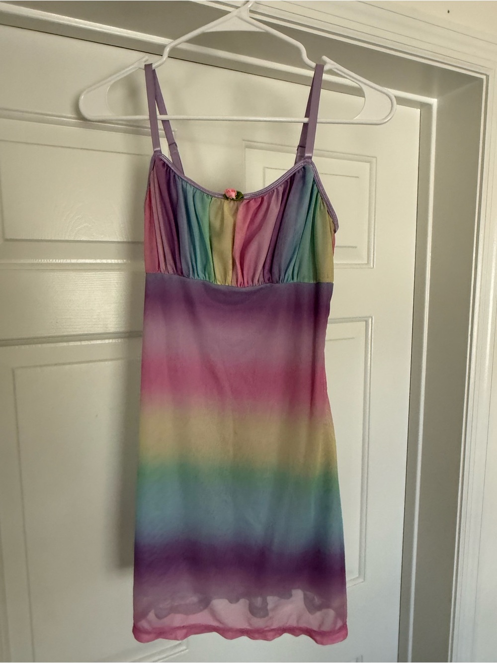 Women’s Rainbow Ombre Slip Dress - Multicolor